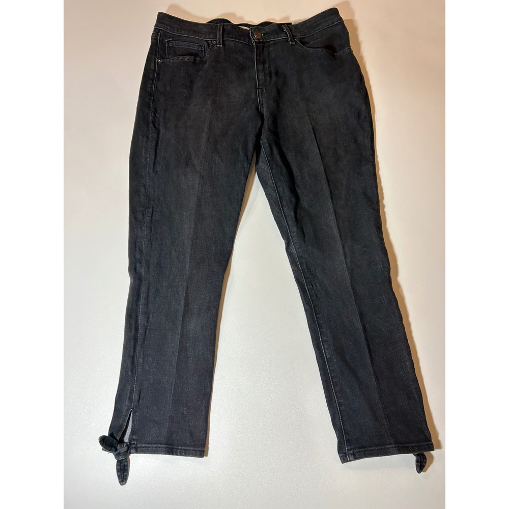 Levi's Jeans Women's 16 Black Mid Rise Skinny Ankle Tie Waterless 56172-0002